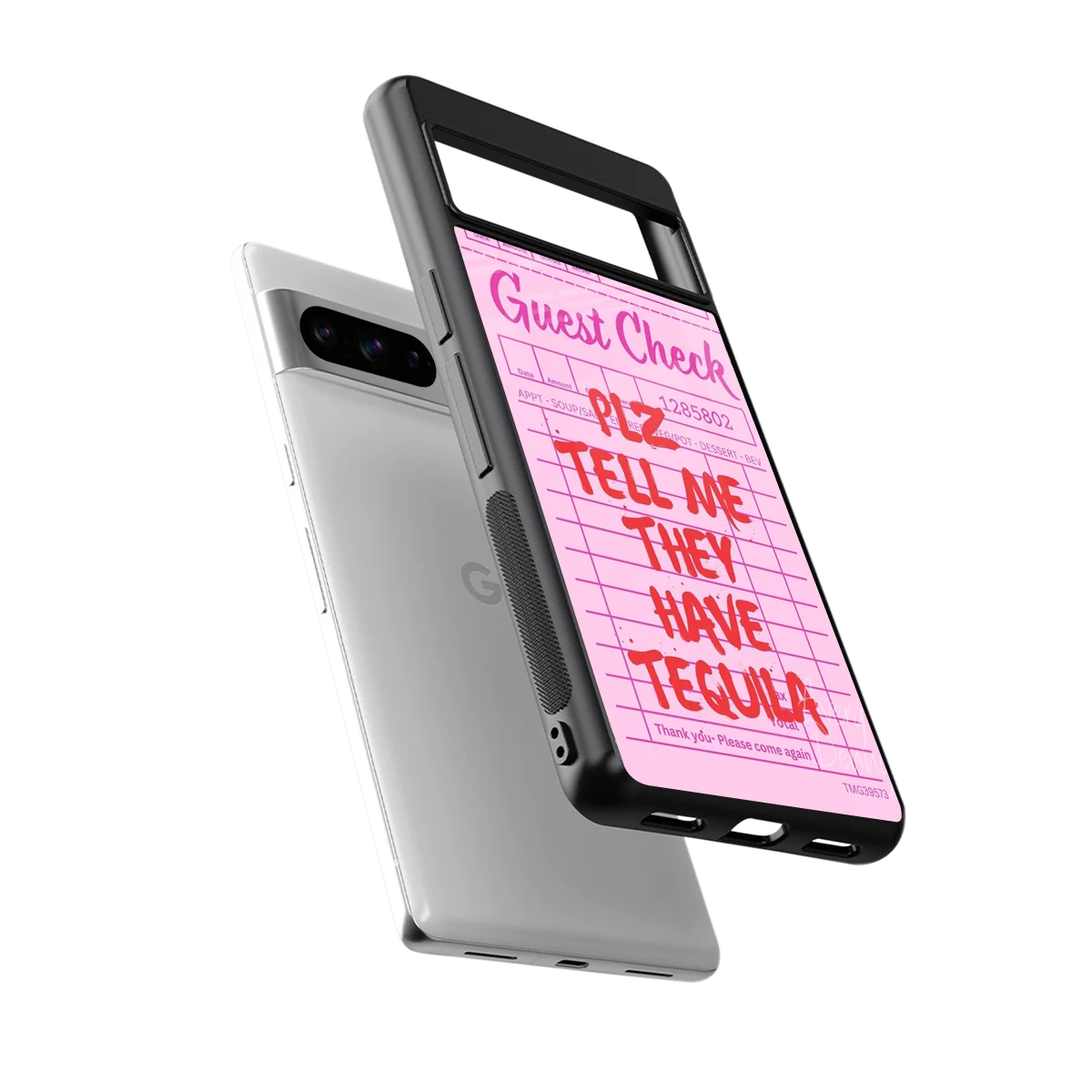 Tequila Hunt sleek google pixel 8 pro cover with tempered glass back and TPU edges