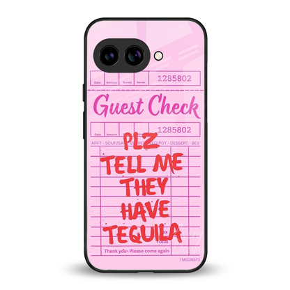 Tequila Hunt back phone cover | glass case for google pixel 10a