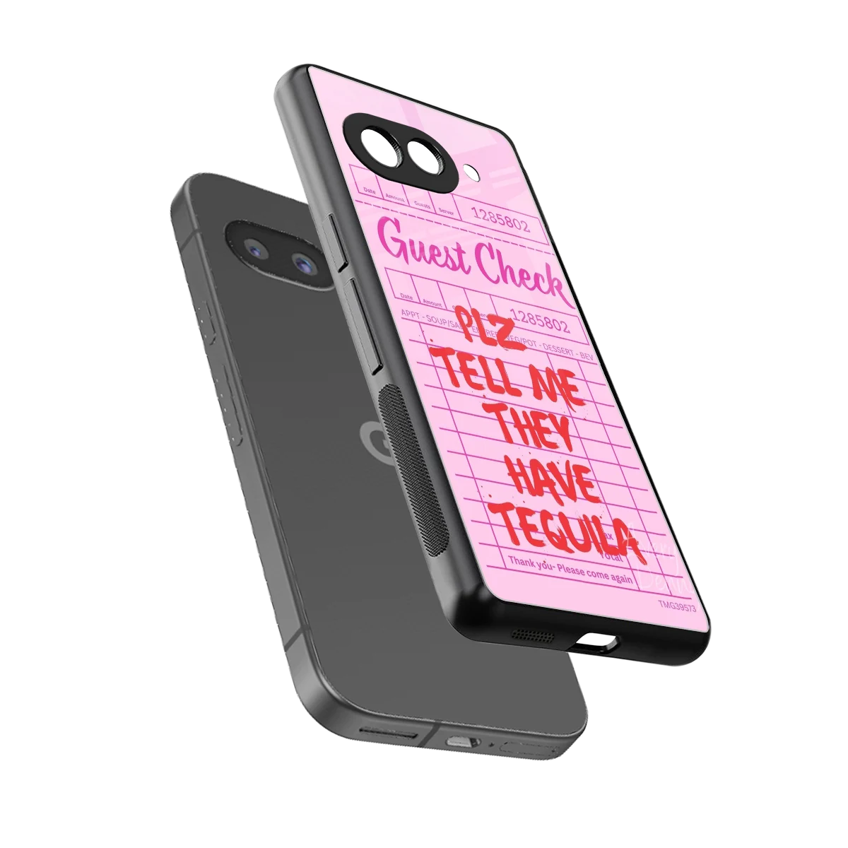 Tequila Hunt sleek google pixel 10a cover with tempered glass back and TPU edges