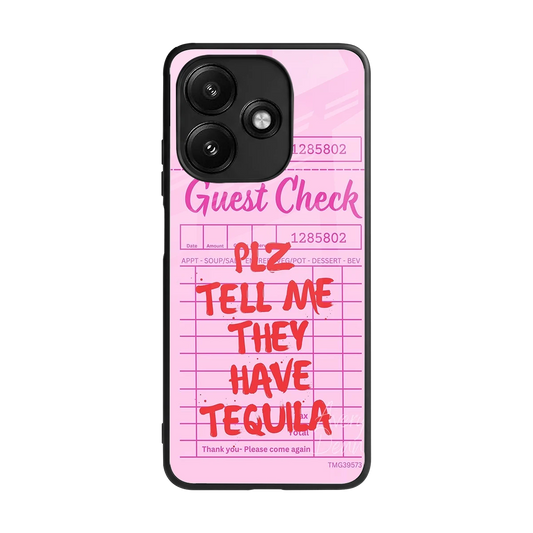 Tequila Hunt back phone cover | glass case for redmi 12 5g