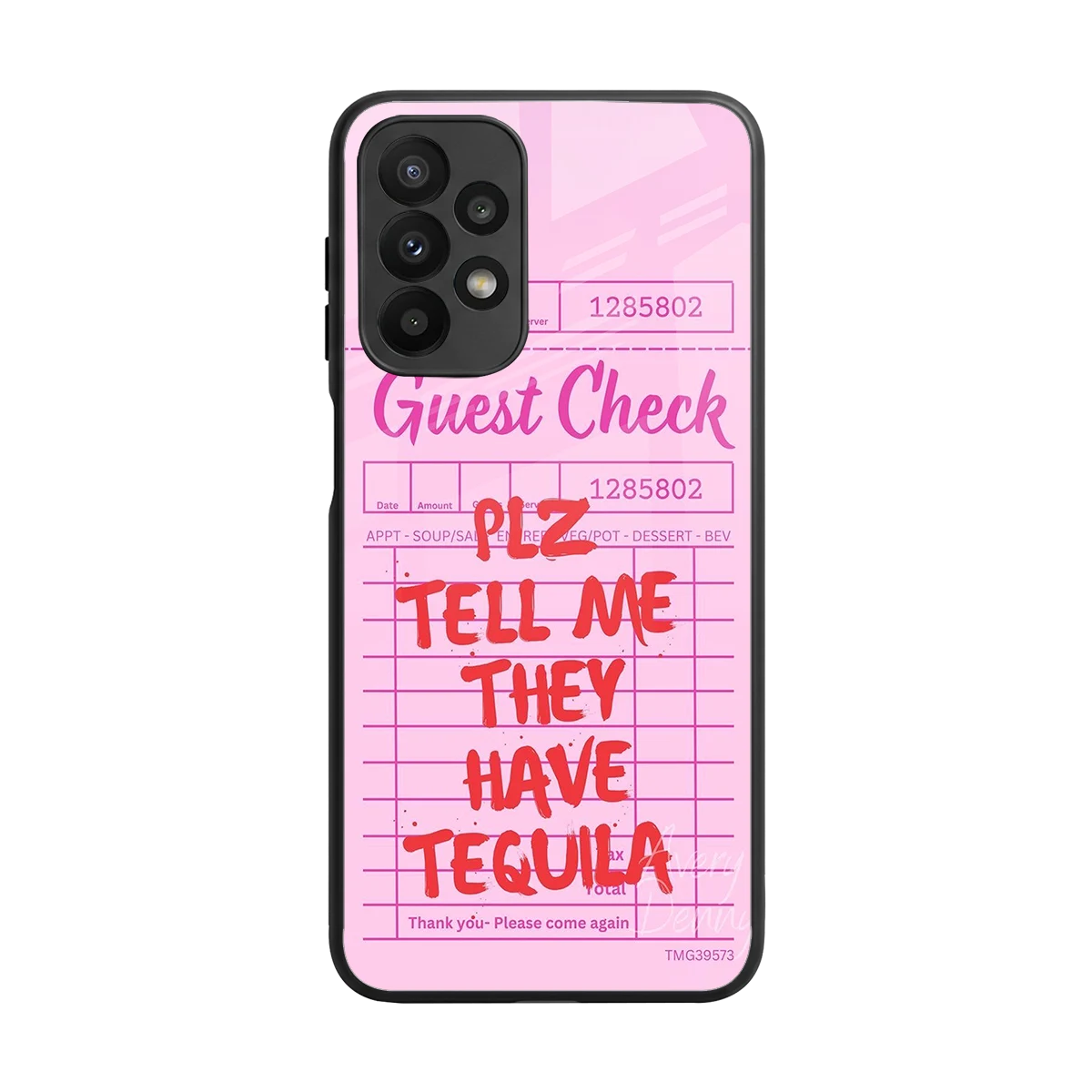 Tequila Hunt back phone cover | glass case for samsung galaxy a23