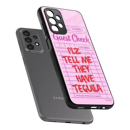 Tequila Hunt sleek samsung galaxy a23 cover with tempered glass back and TPU edges