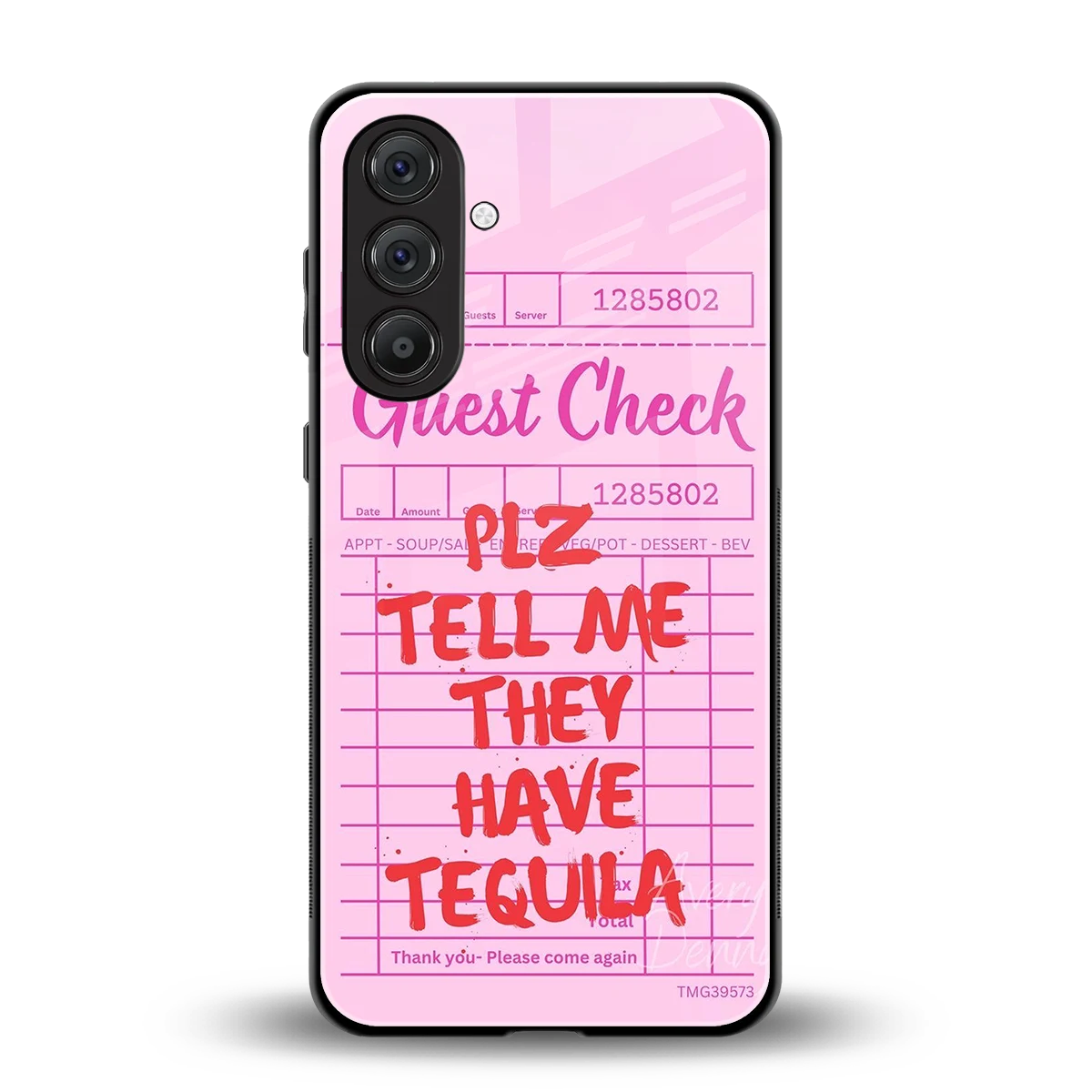 Tequila Hunt back phone cover | glass case for samsung galaxy a55 5g