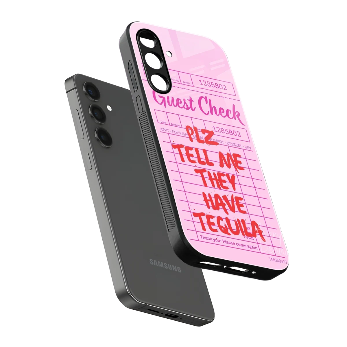 Tequila Hunt sleek samsung galaxy a55 5g cover with tempered glass back and TPU edges