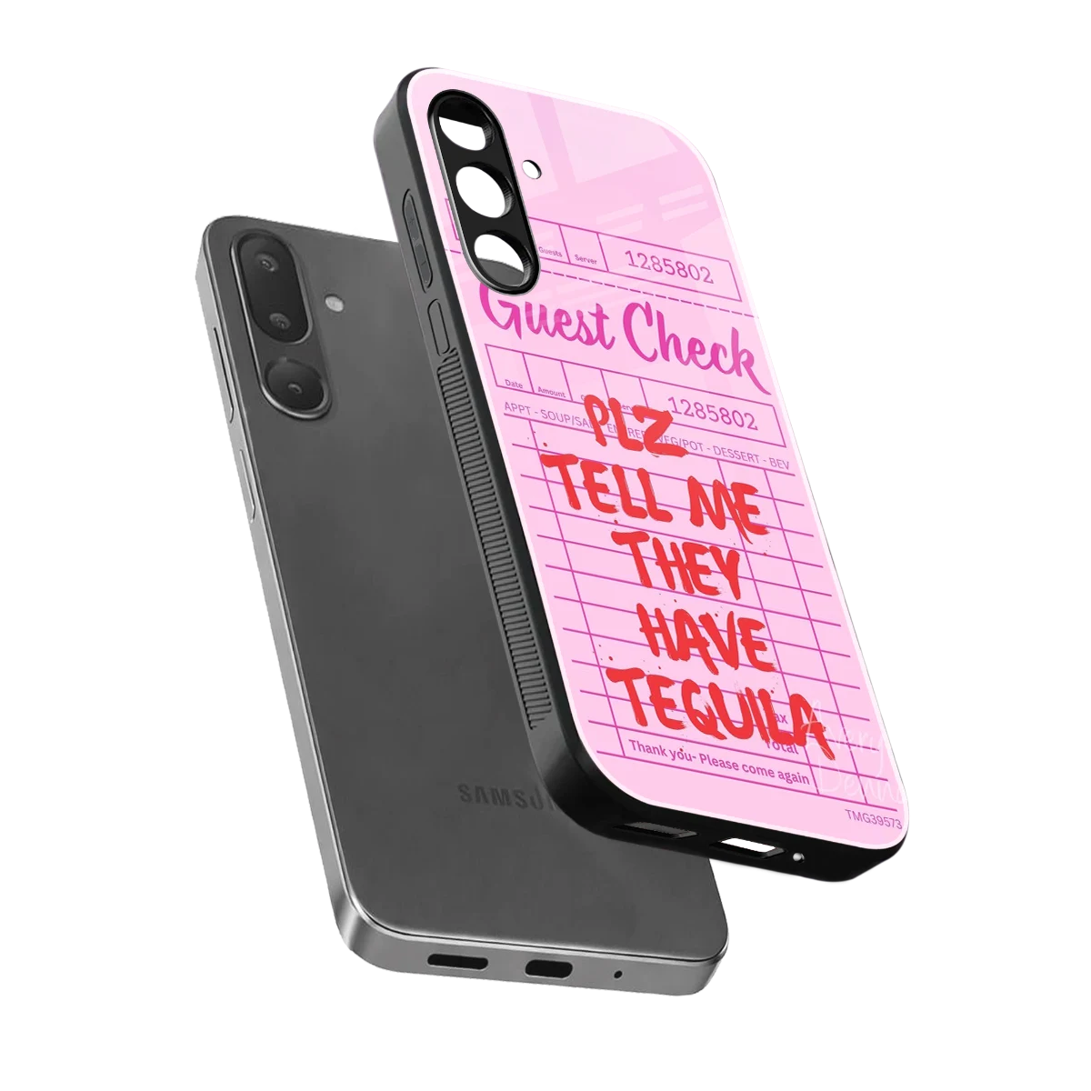 Tequila Hunt sleek samsung galaxy m36 5g cover with tempered glass back and TPU edges