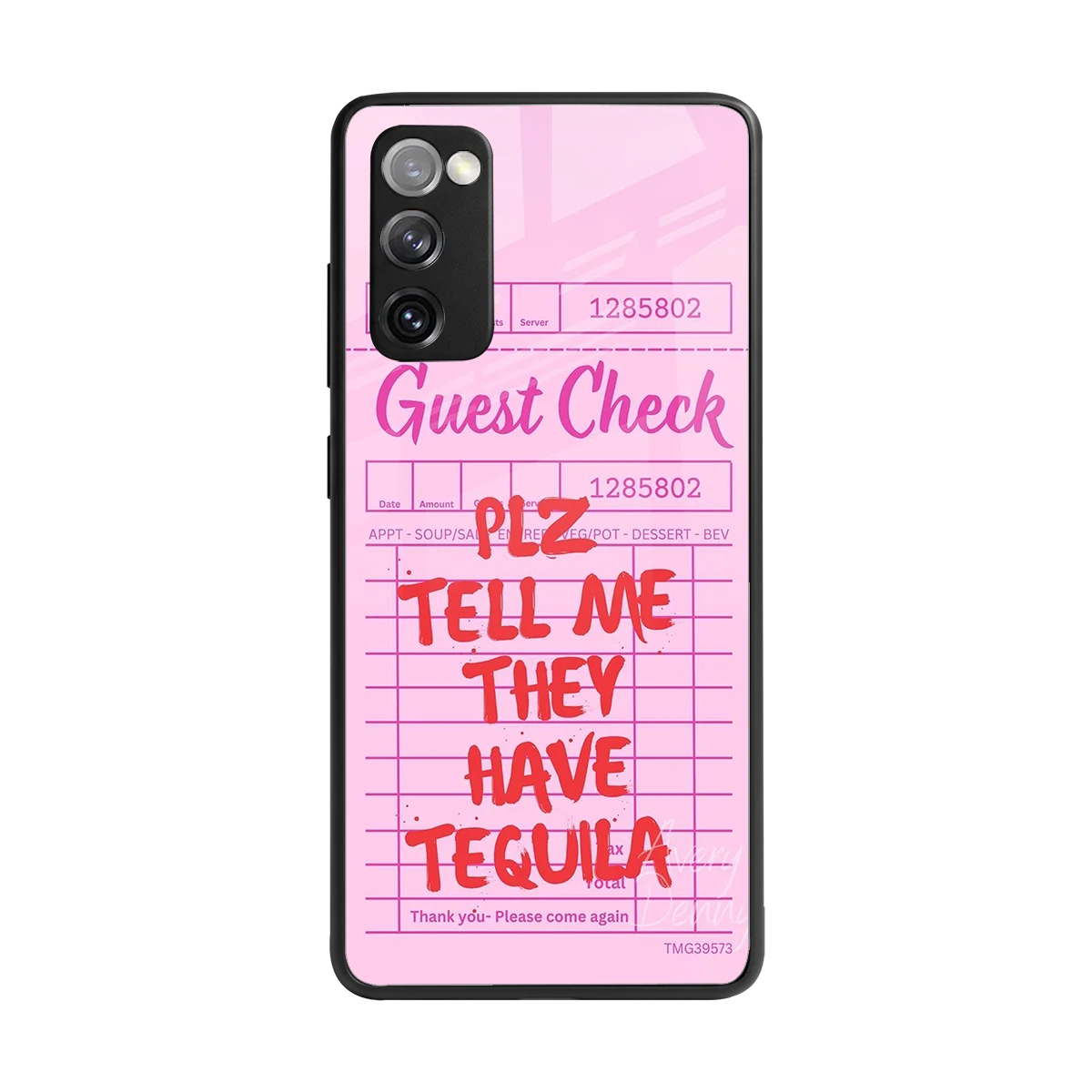 Tequila Hunt back phone cover | glass case for samsung galaxy s20 fe
