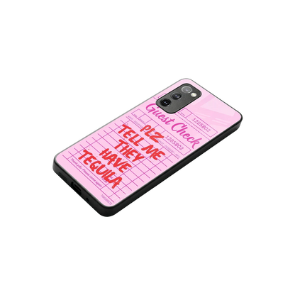 Tequila Hunt stylish phone case for samsung galaxy s20 fe | glossy glass and slim fit