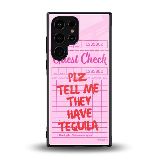 Tequila Hunt back phone cover | glass case for samsung galaxy s24 ultra
