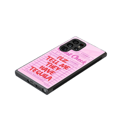 Tequila Hunt stylish phone case for samsung galaxy s24 ultra | glossy glass and slim fit