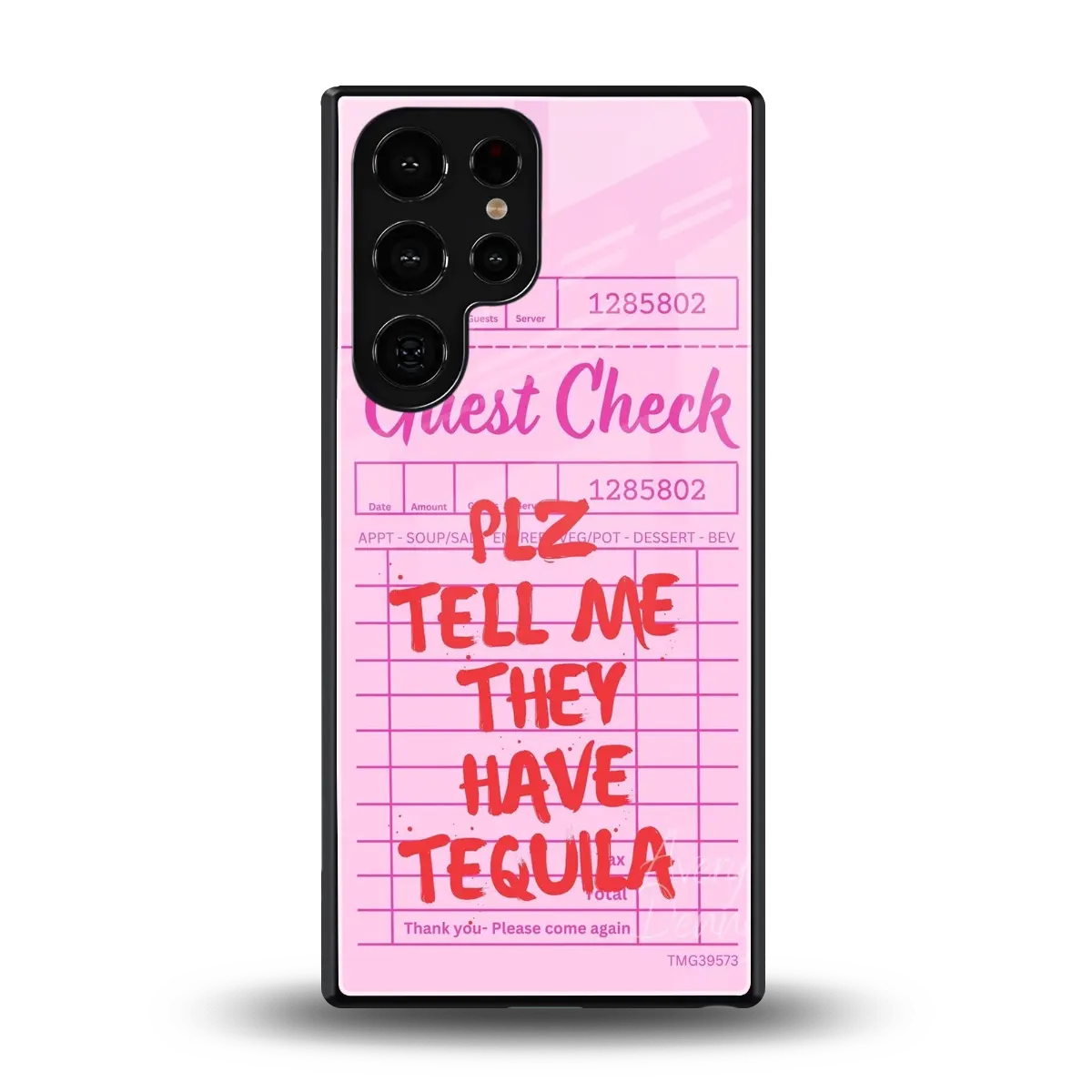 Tequila Hunt back phone cover | glass case for samsung galaxy s25 ultra