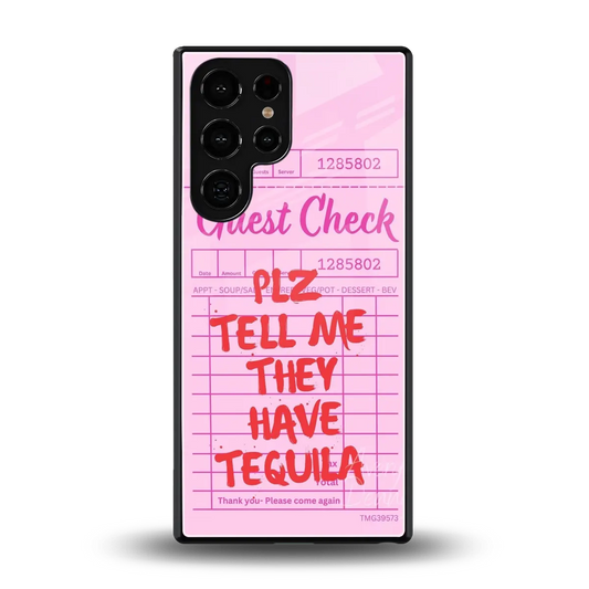 Tequila Hunt back phone cover | glass case for samsung galaxy s25 ultra