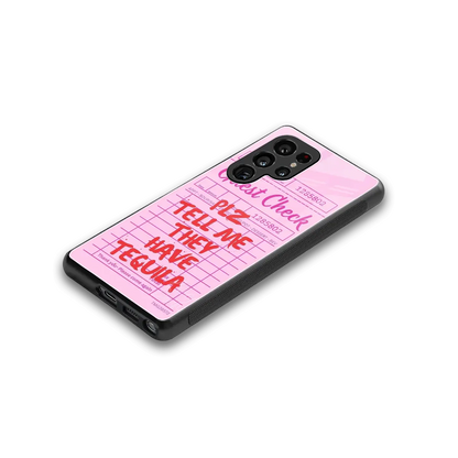 Tequila Hunt stylish phone case for samsung galaxy s25 ultra | glossy glass and slim fit