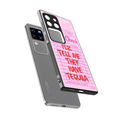 Tequila Hunt sleekvivo v30 pro cover with tempered glass back and TPU edges