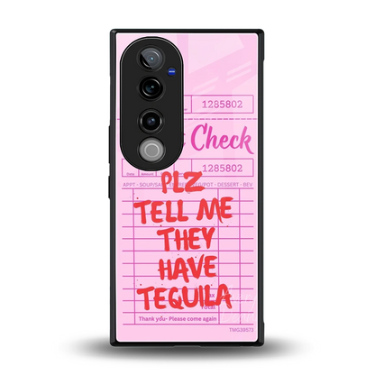Tequila Hunt back phone cover | glass case for vivo v40 pro