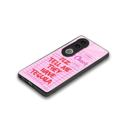 Tequila Hunt stylish phone case for vivo v50 | glossy glass and slim fit