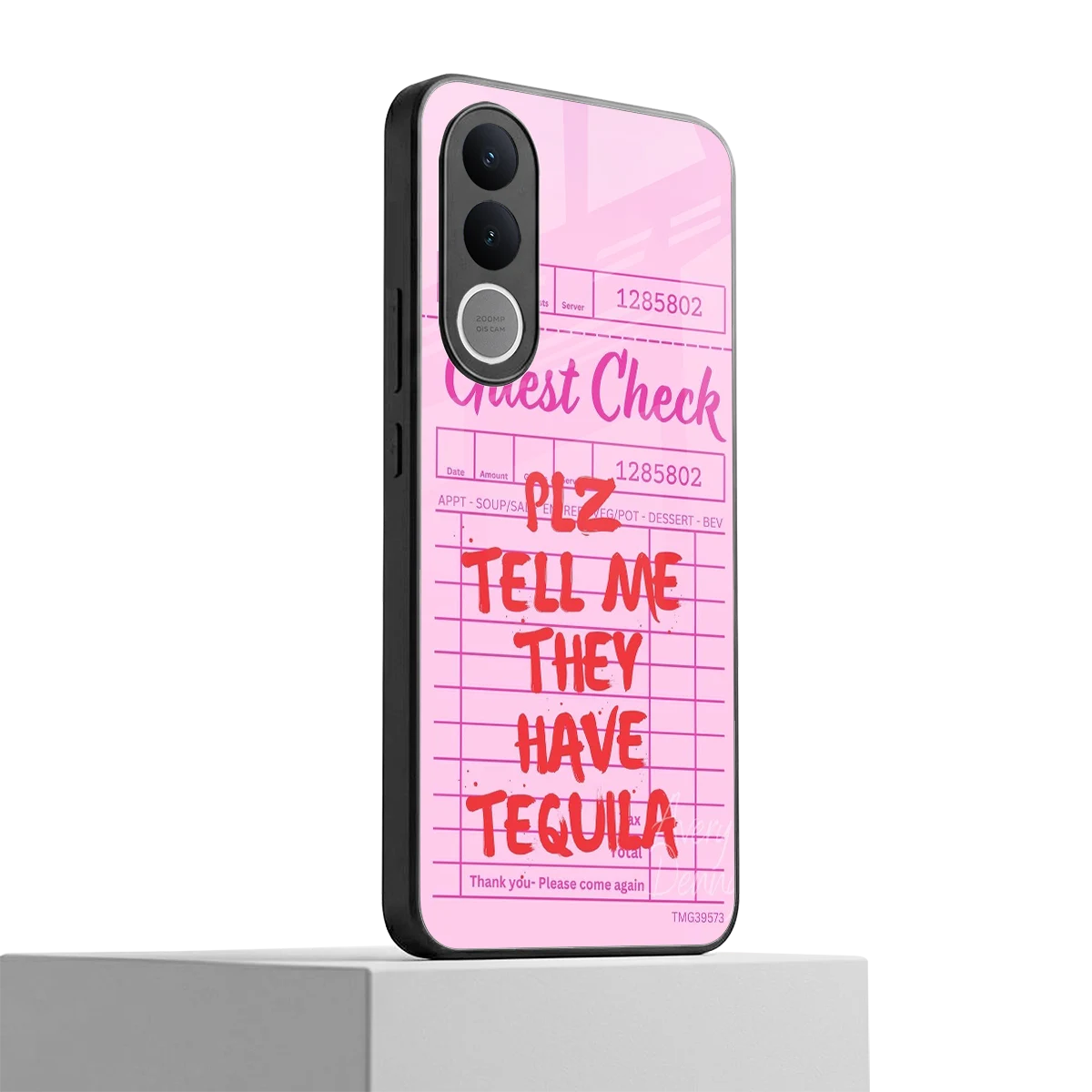 Tequila Hunt vivo v70 fe mobile cover | shockproof glass phone case