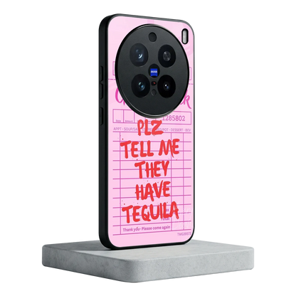 Tequila Hunt vivo x200 pro mobile cover | shockproof glass phone case