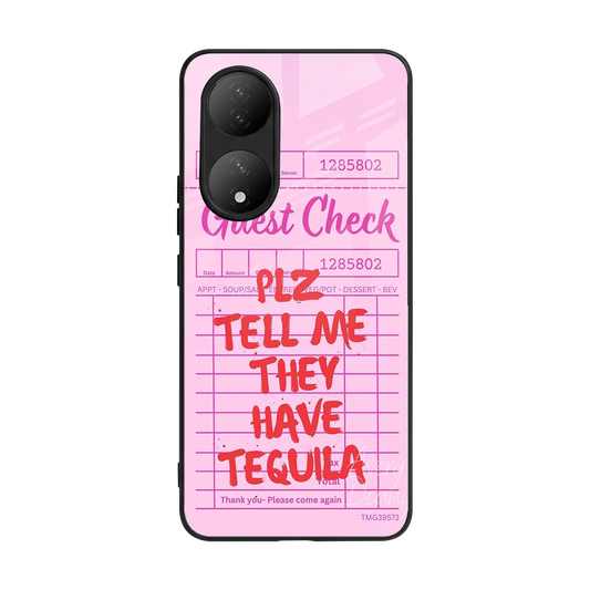 Tequila Hunt back phone cover | glass case for Vivo-y100