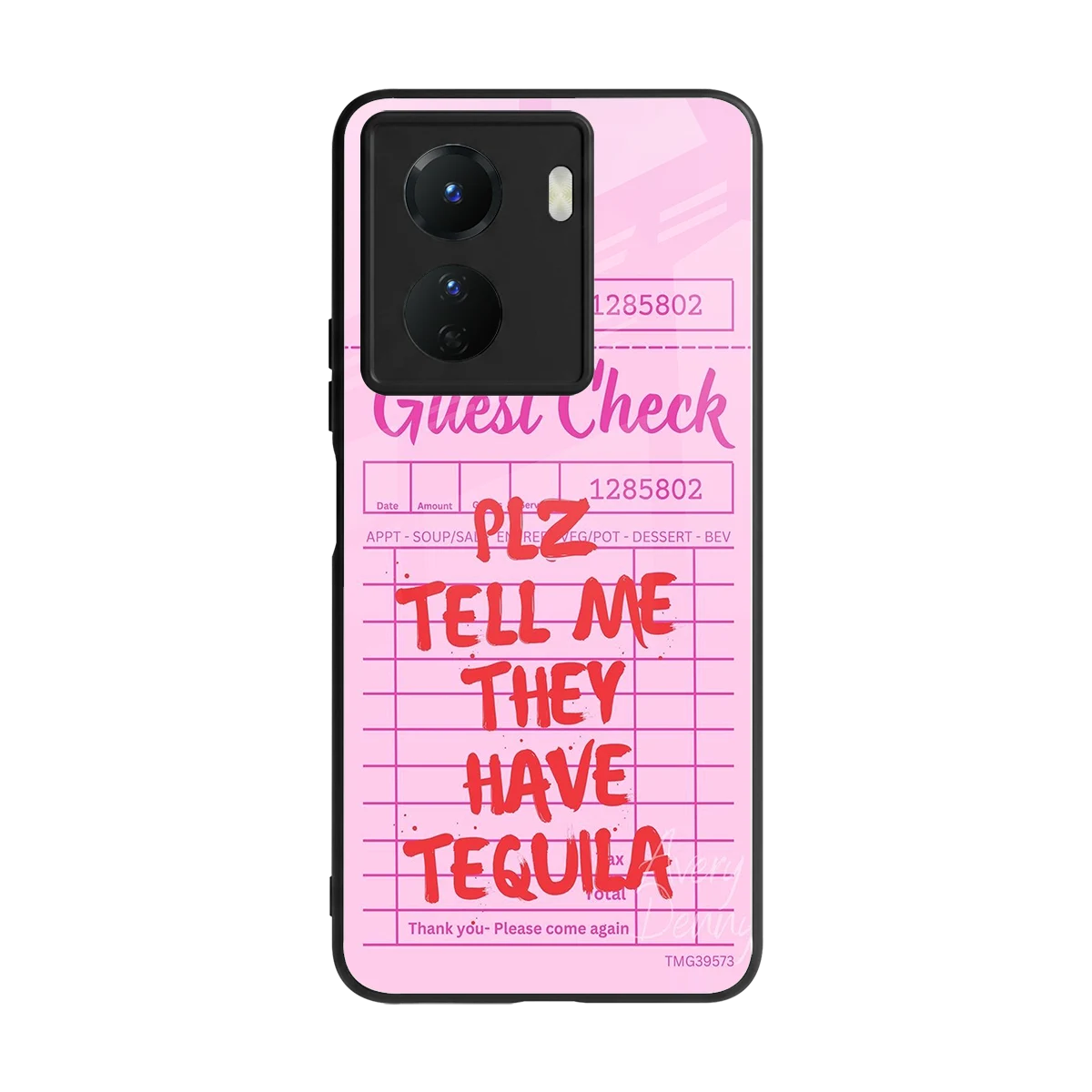 Tequila Hunt back phone cover | glass case for vivo y16