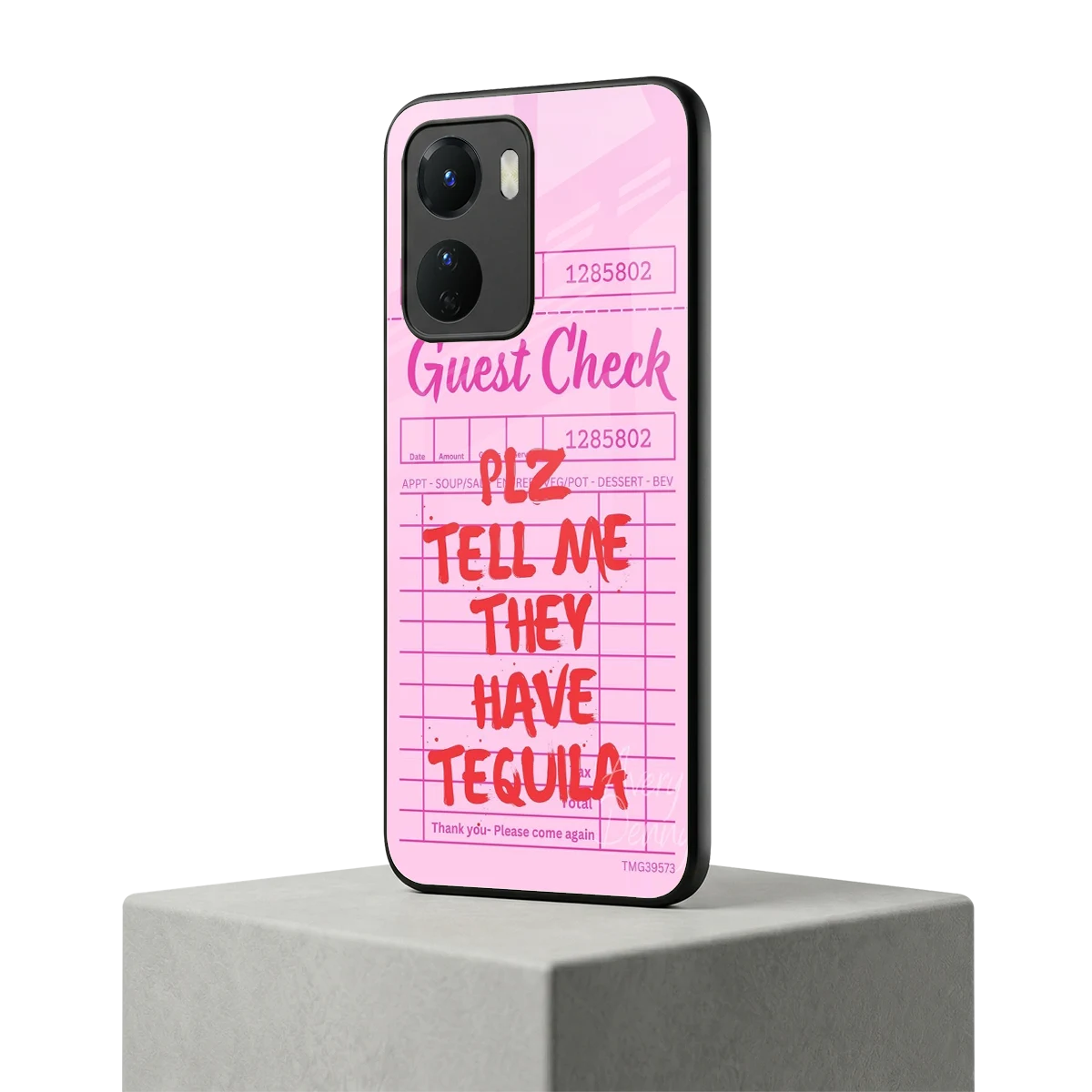 Tequila Hunt vivo y16 mobile cover | shockproof glass phone case