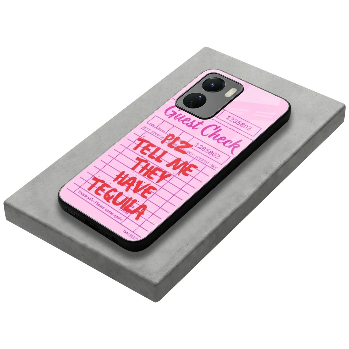 Tequila Hunt stylish phone case for vivo y16 | glossy glass and slim fit