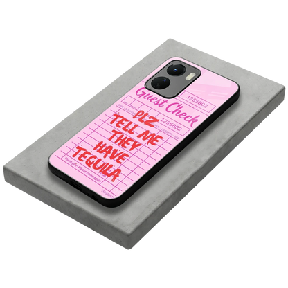 Tequila Hunt stylish phone case for vivo y16 | glossy glass and slim fit