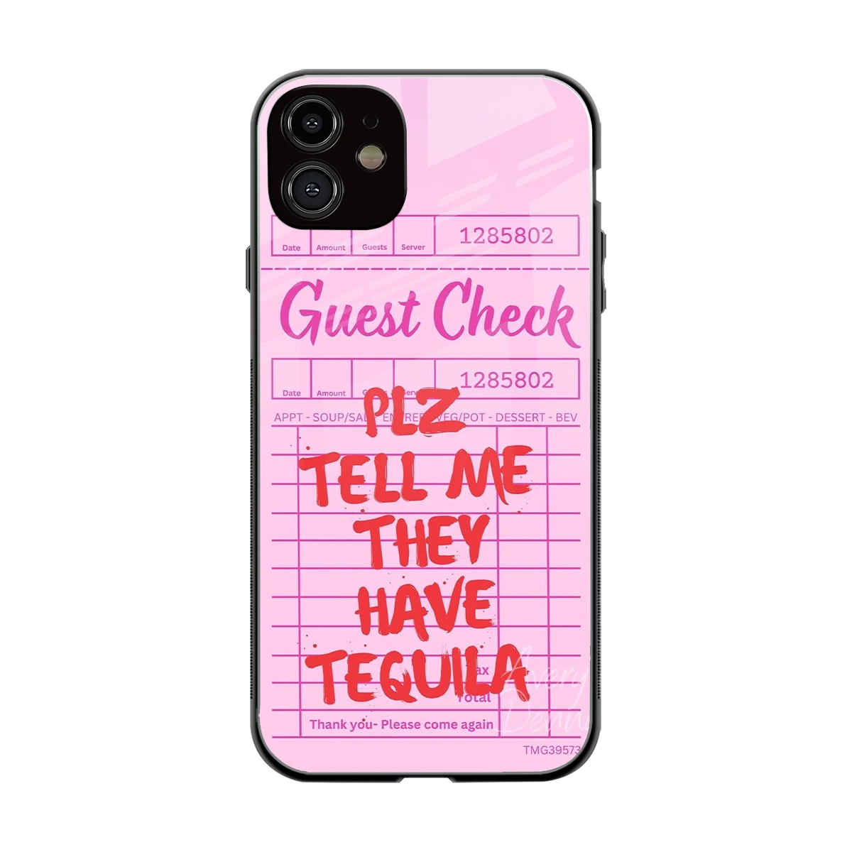Tequila Hunt back phone cover | glass case for iphone 12