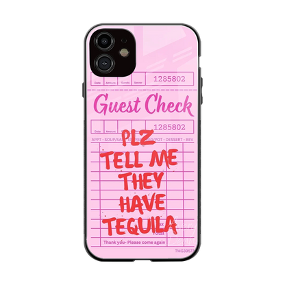 Tequila Hunt back phone cover | glass case for iphone 12