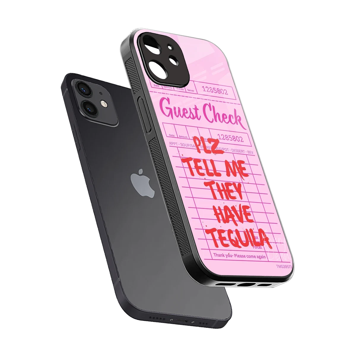 Tequila Hunt sleek iphone 12 cover with tempered glass back and TPU edges