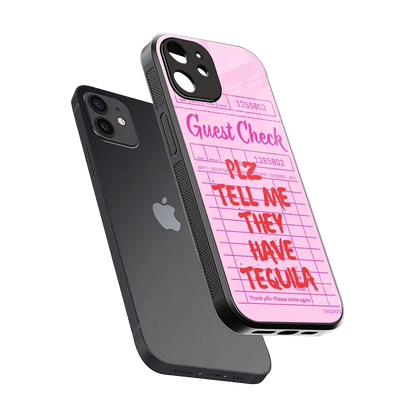 Tequila Hunt sleek iphone 12 cover with tempered glass back and TPU edges