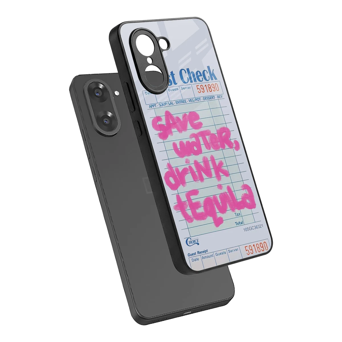 Tequila Tales sleek oneplus nord ce5 5g cover with tempered glass back and TPU edges