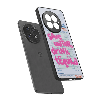 Tequila Tales sleek oneplus 13 cover with tempered glass back and TPU edges