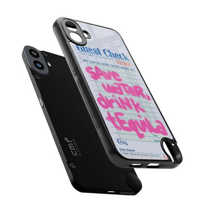 Tequila Tales sleek cmf nothing phone 1 cover with tempered glass back and TPU edges