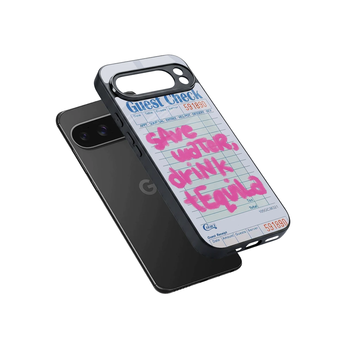 Tequila Tales sleek google pixel 10 pro xl cover with tempered glass back and TPU edges