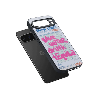 Tequila Tales sleek google pixel 10 pro xl cover with tempered glass back and TPU edges
