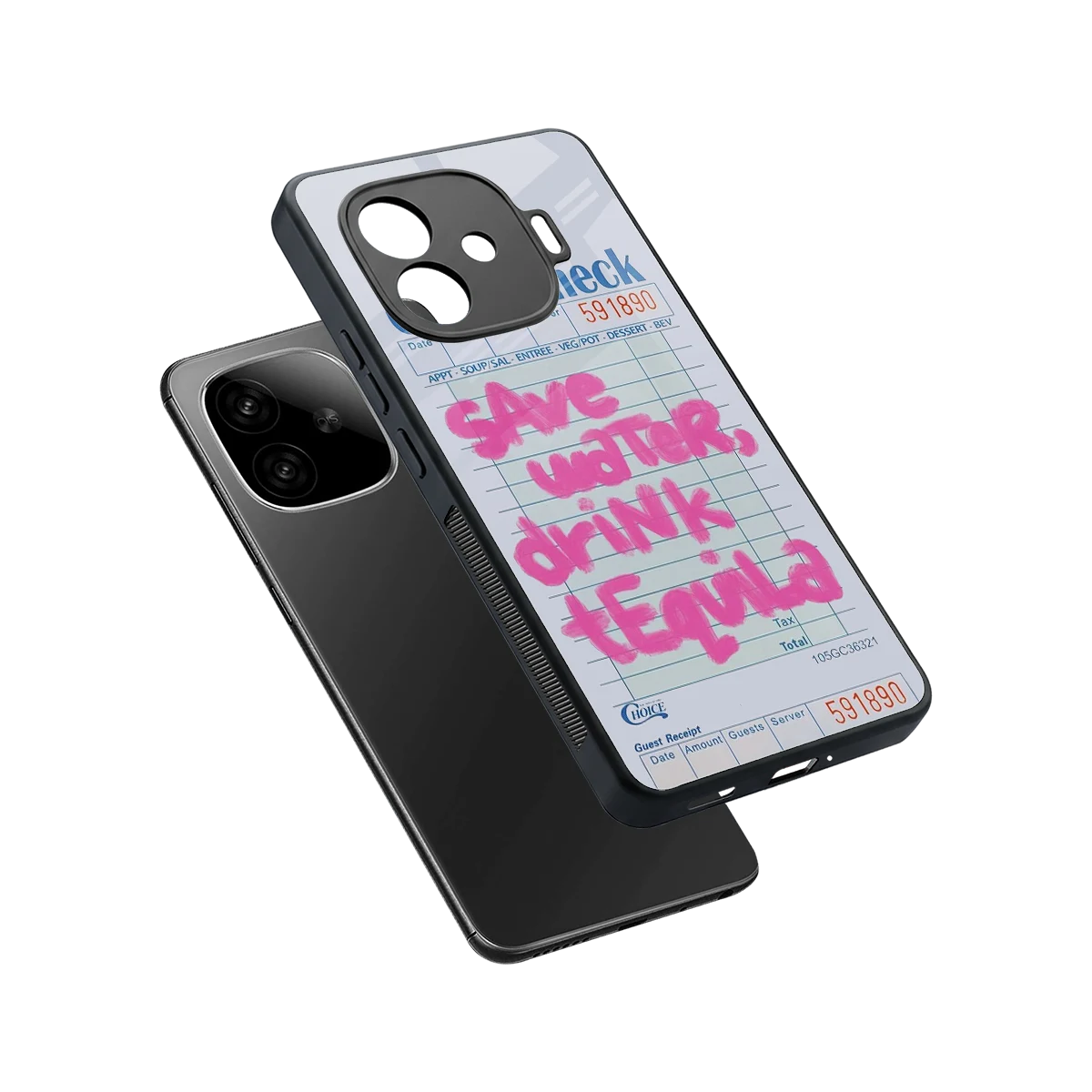 Tequila Tales sleek iqoo neo 10r 5g cover with tempered glass back and TPU edges