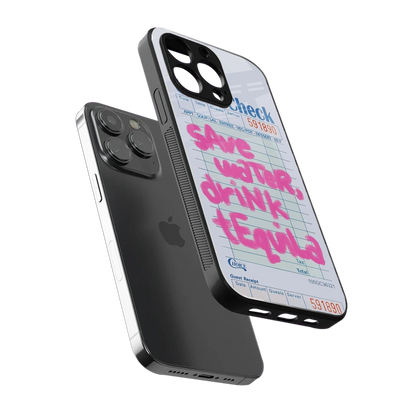 Tequila Tales sleek iphone 13 pro cover with tempered glass back and TPU edges