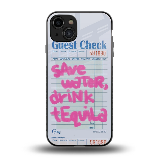 Tequila Tales back phone cover | glass case for iphone 15