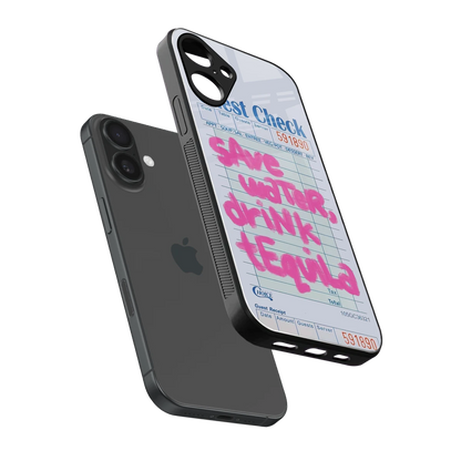 Tequila Tales sleek iphone 16 plus cover with tempered glass back and TPU edges