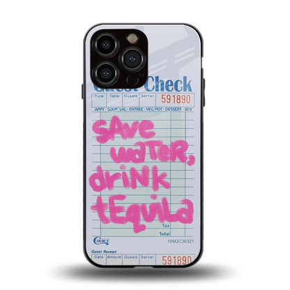 Tequila Tales back phone cover | glass case for iphone 16 pro max
