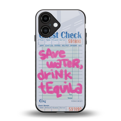 Tequila Tales back phone cover | glass case for iphone 16
