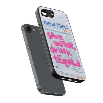 Tequila Tales sleek iphone 16e cover with tempered glass back and TPU edges
