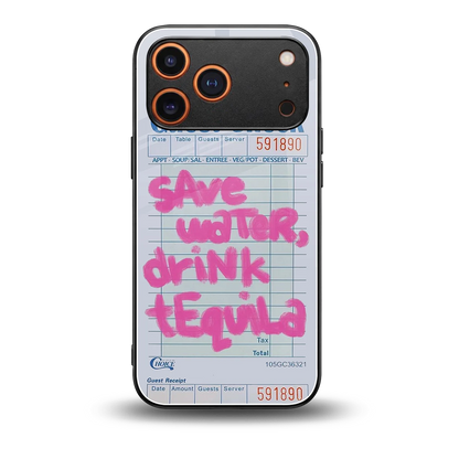 Tequila Tales back phone cover | glass case for iphone 17 pro