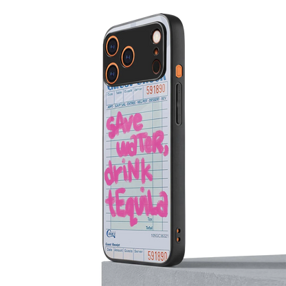 Tequila Tales iphone 17 pro mobile cover | shockproof glass phone case