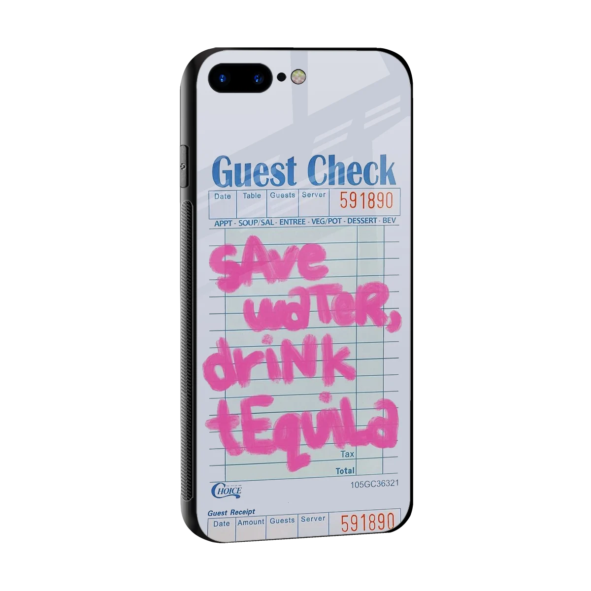 Tequila Tales sleek iphone 7 plus cover with tempered glass back and TPU edges