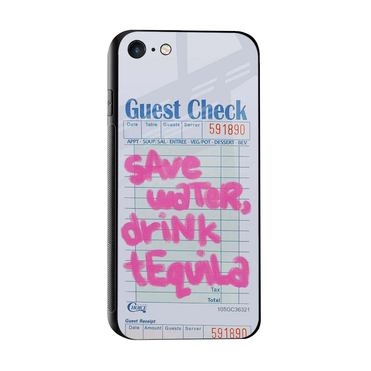 Tequila Tales sleek iphone 7 cover with tempered glass back and TPU edges