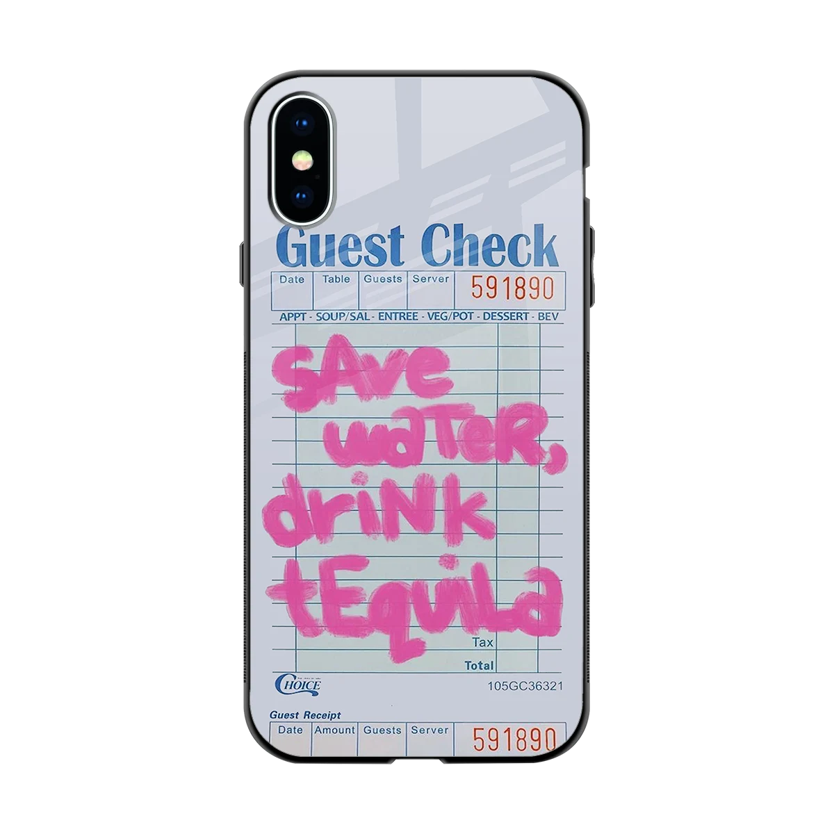 Tequila Tales back phone cover | glass case for iphone xs