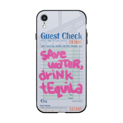 Tequila Tales back phone cover | glass case for iphone xr