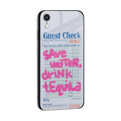 Tequila Tales sleek iphone xr cover with tempered glass back and TPU edges