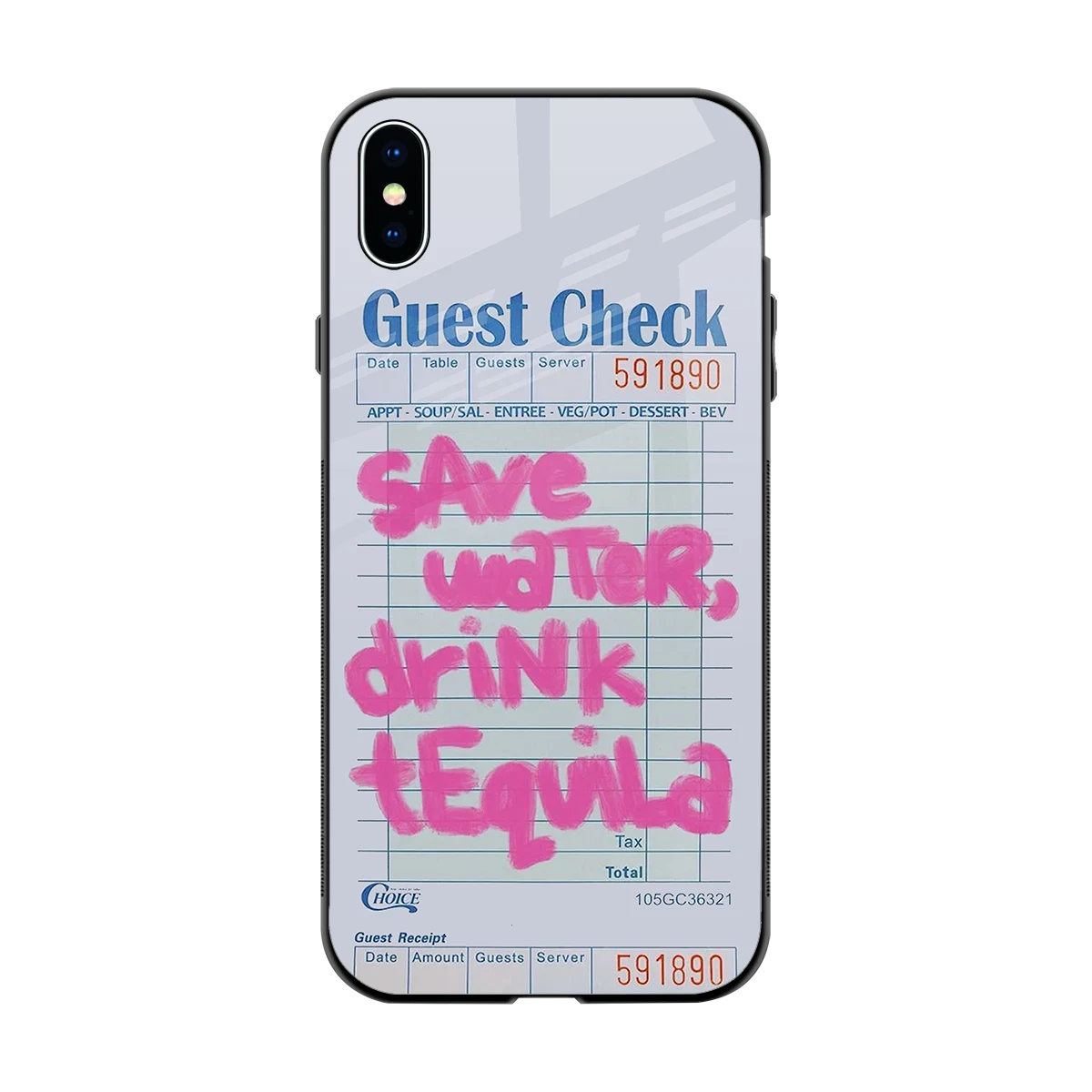 Tequila Tales back phone cover | glass case for iphone xs max